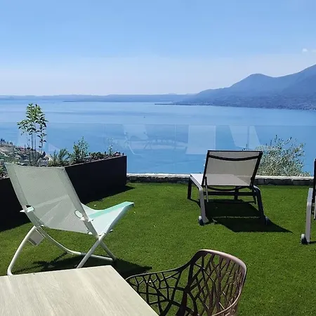 Divina22-apt Unica-con Piscina E Vista Daire Castelletto Di Brenzone